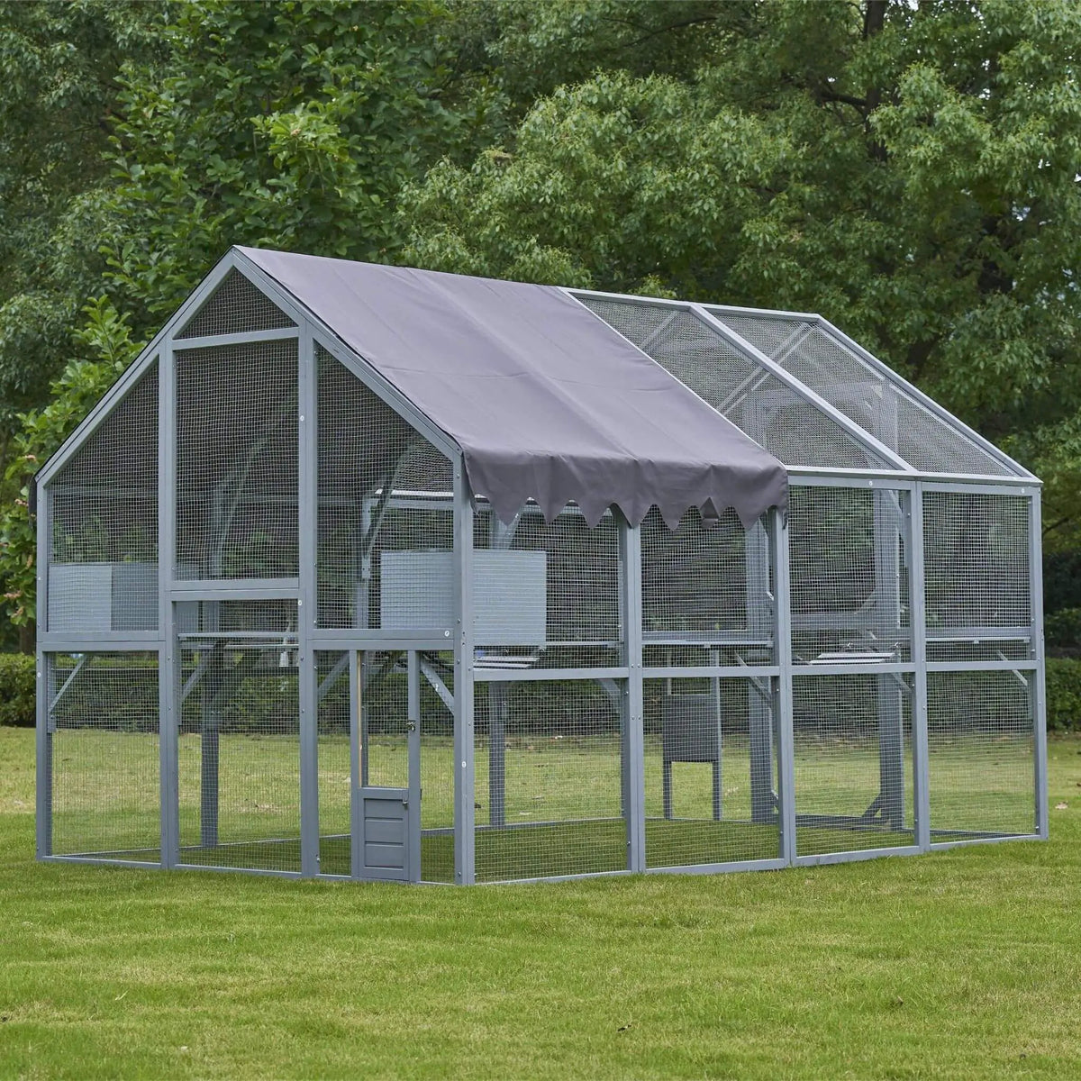 Outdoor Cat House Playpen | Extra-Large Size | Multi-Level Platforms | Waterproof Cover