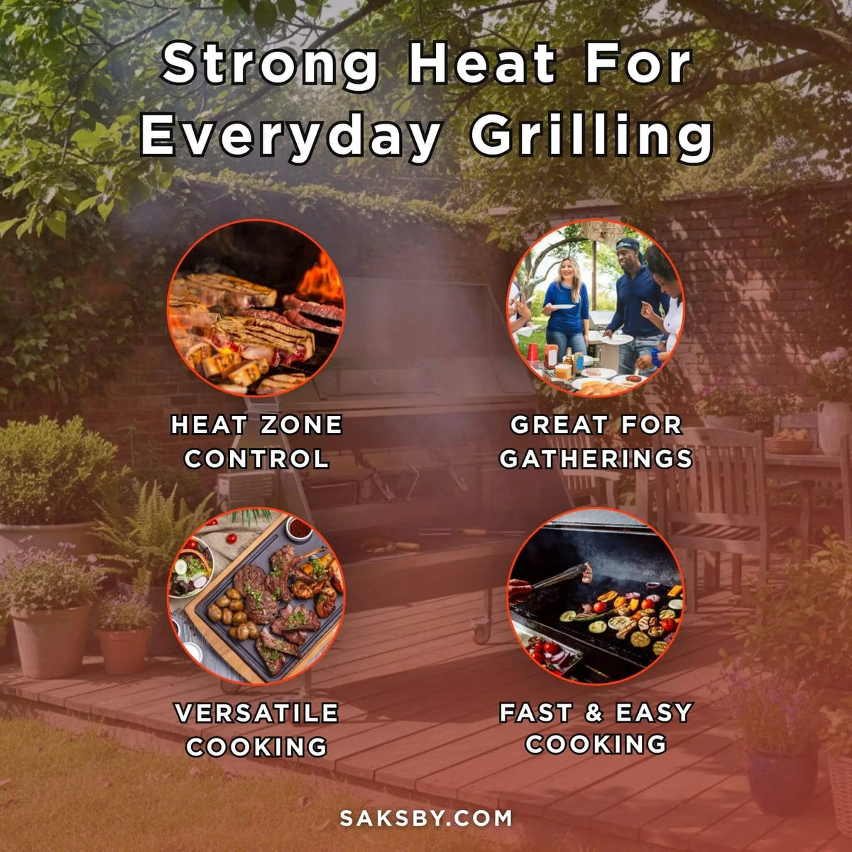 Extra-Large Stainless Steel Propane And Charcoal BBQ Rotisserie | Stainless Steel | Outdoor Grill | Outdoor Living