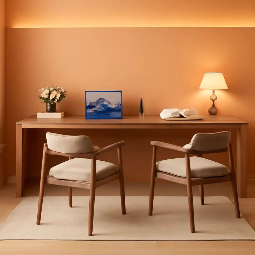 Extra Long Wooden Computer Desk for Home Office from PriceLows™
