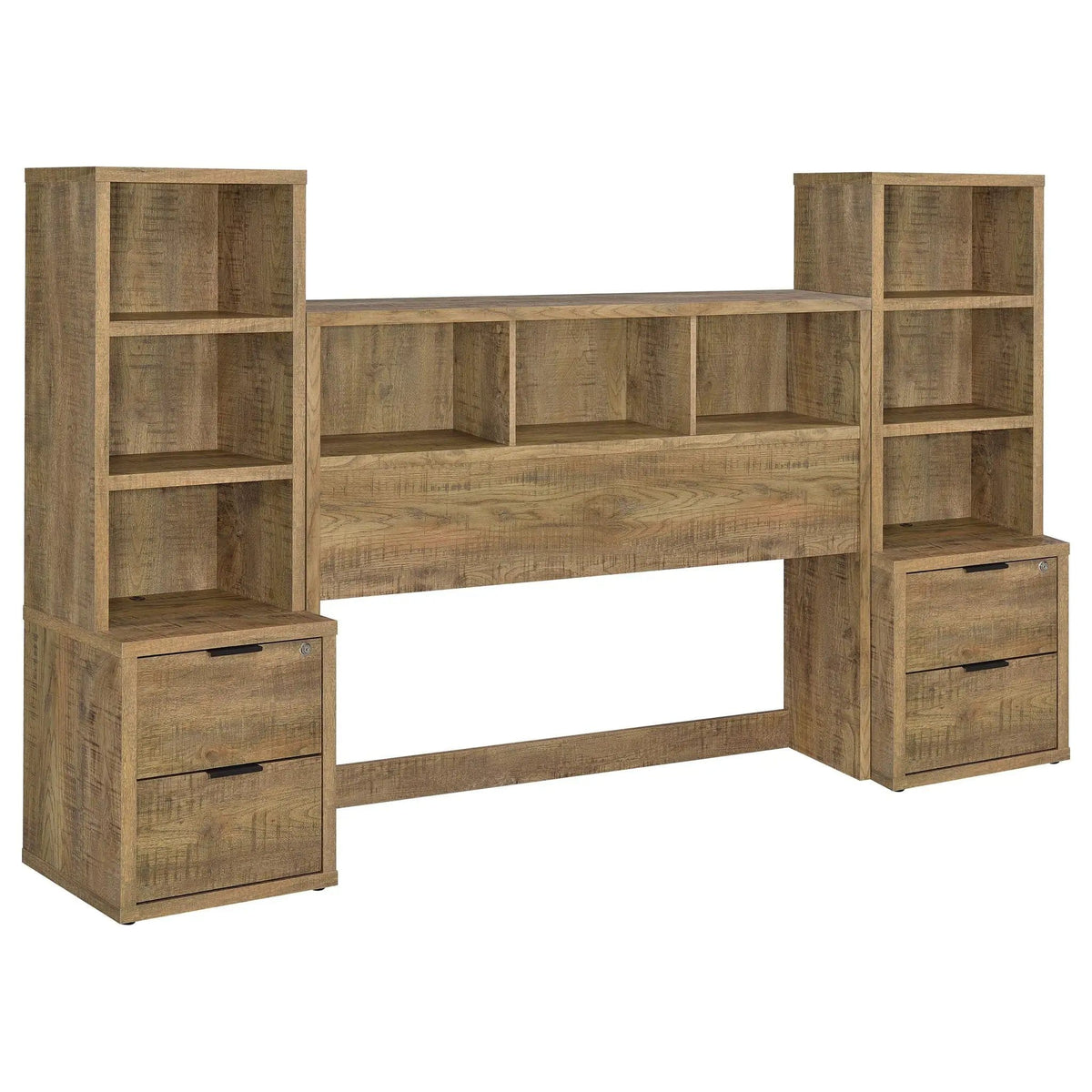 Westpark 3-piece Queen Bedroom Set Bookcase Headboard Mango | 3-Piece Set | Engineered Wood & Veneer | Bedroom