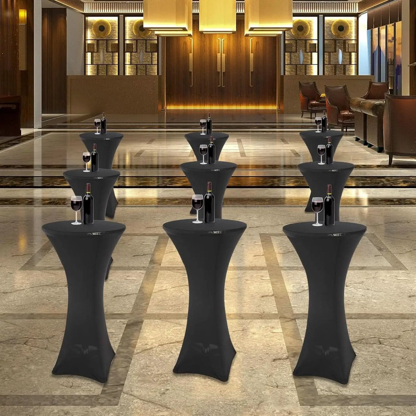 24 Inch Folding Pub Table With Black Height Adjustable from PriceLows™