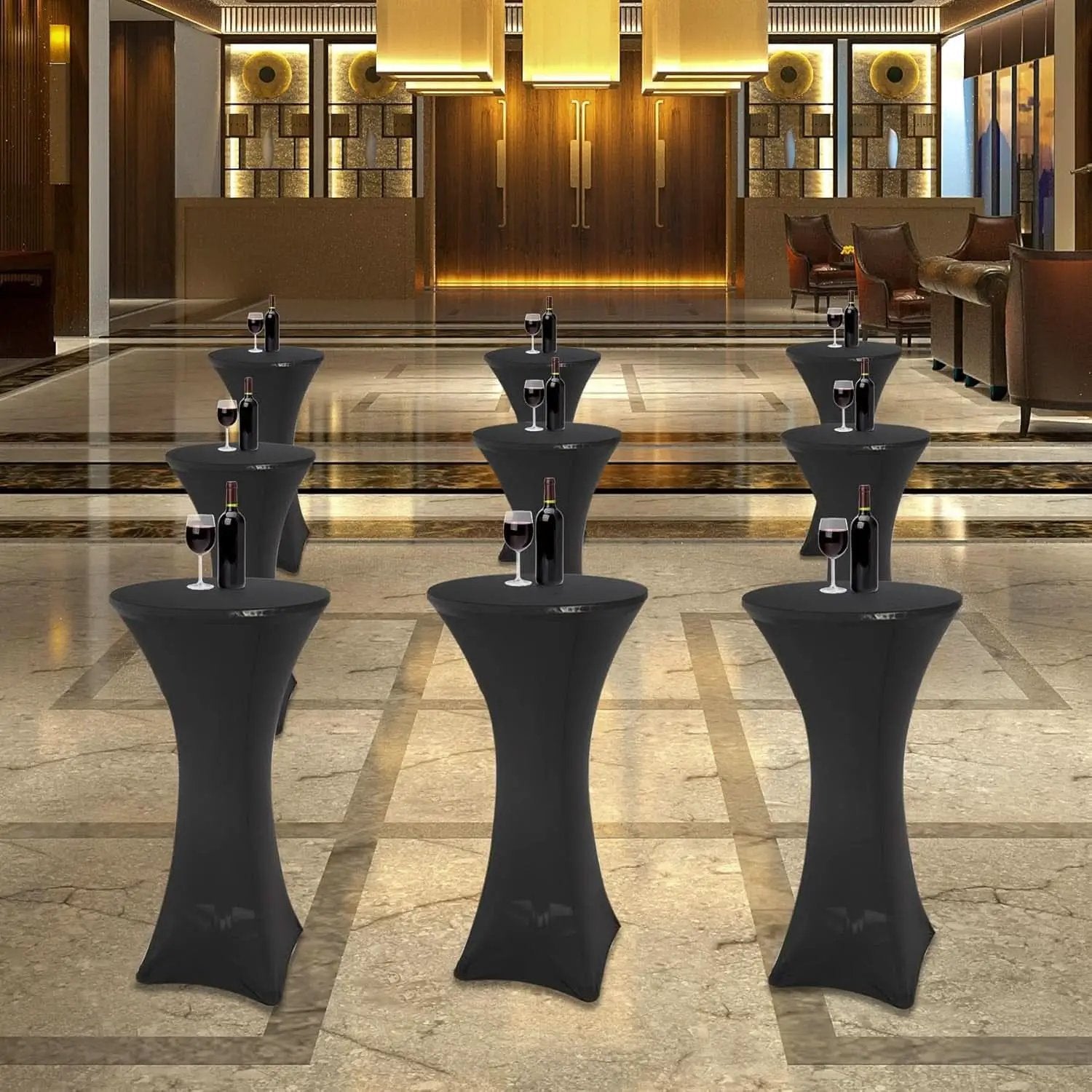 24 Inch Folding Pub Table With Black Height Adjustable from PriceLows™