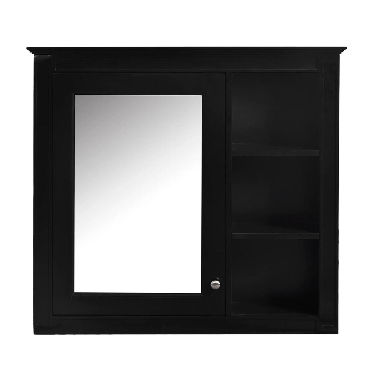 Modern Wall-Mounted Medicine Cabinet With Mirror | 2 Pieces | Iron & Mdf | Home