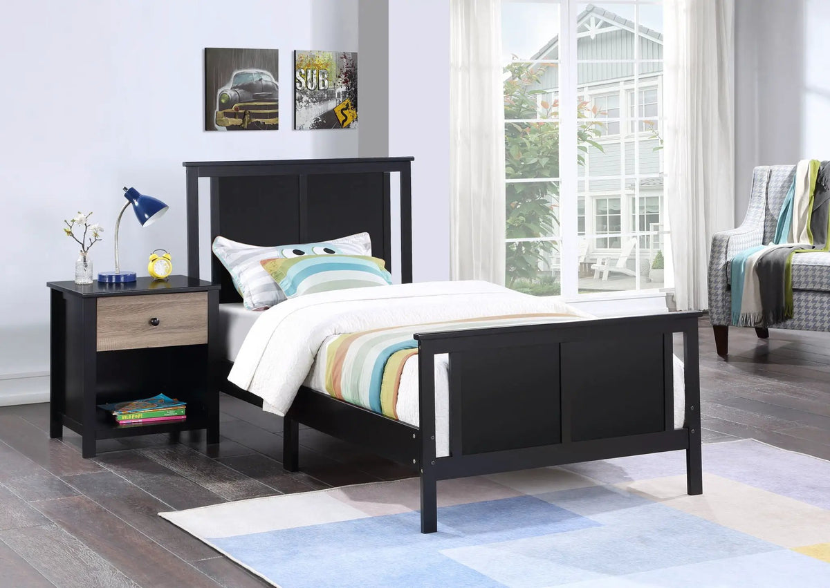 Connelly Twin Panel Bed | Split Panel Headboard | Reversible Back Panel | Traditional Heritage Design