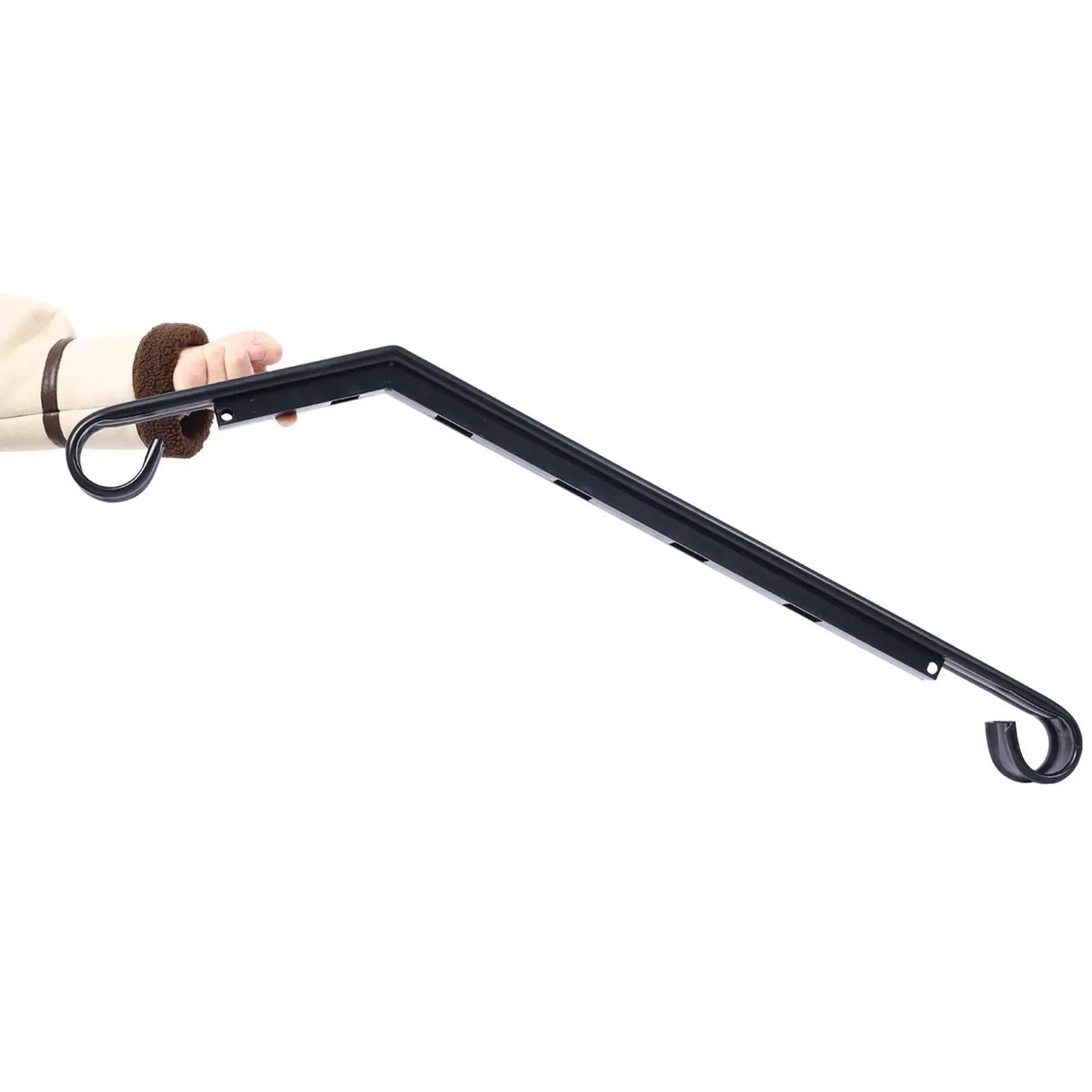 Wrought Iron Stair Handrail | Fits 2 Or 3 Steps | Outdoor Railing | Rustproof Coating