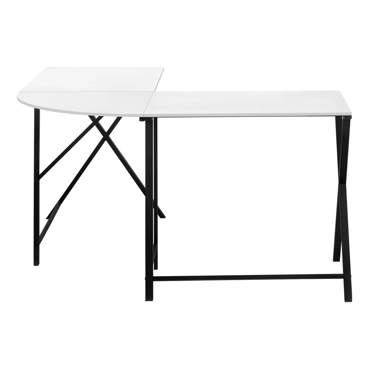 L-Shaped Corner Computer Desk | 55.25 Inch Square | Space-Saving Corner Design | Easy Assembly