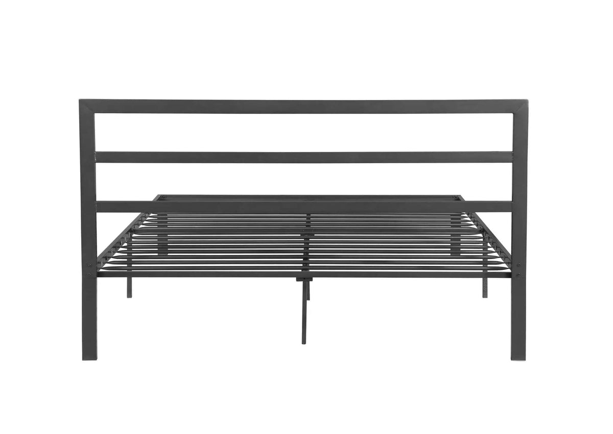Metal Bed Frame With Headboard | 84.05 x 61.42 x 36.6 in | Metal | Bedroom
