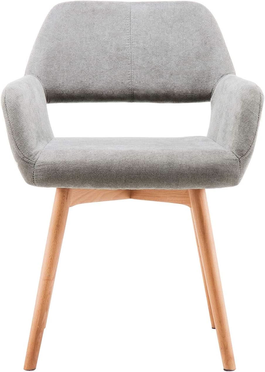 Mid Century Modern Upholstered Accent Chair Gray No Wheels from PriceLows™