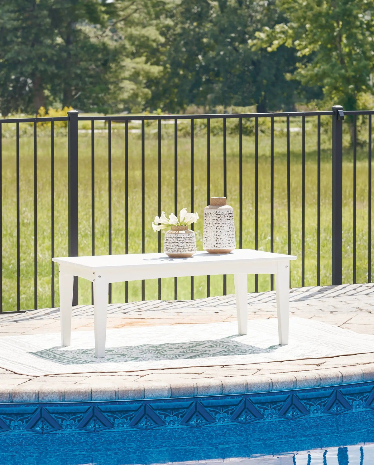 Hyland Wave Rectangular Cocktail Table | 2 Pieces | Living Room Furniture | Living Room