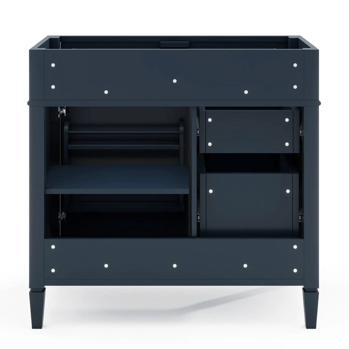 Bathroom Vanity | 3 Drawers | Blue Finish | Tip Out