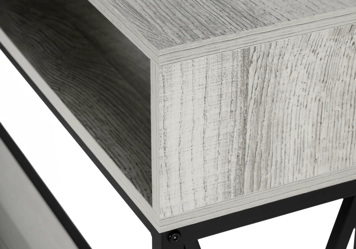 Wood-Look Entryway Console Table | 47.25 Inch Width | Metal X-Frame | Contemporary Design