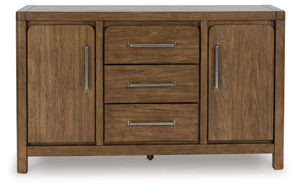 Cabalynn Dining Room Server | 60.13 x 18 x 36 in | Mdf & Veneer | Light Brown