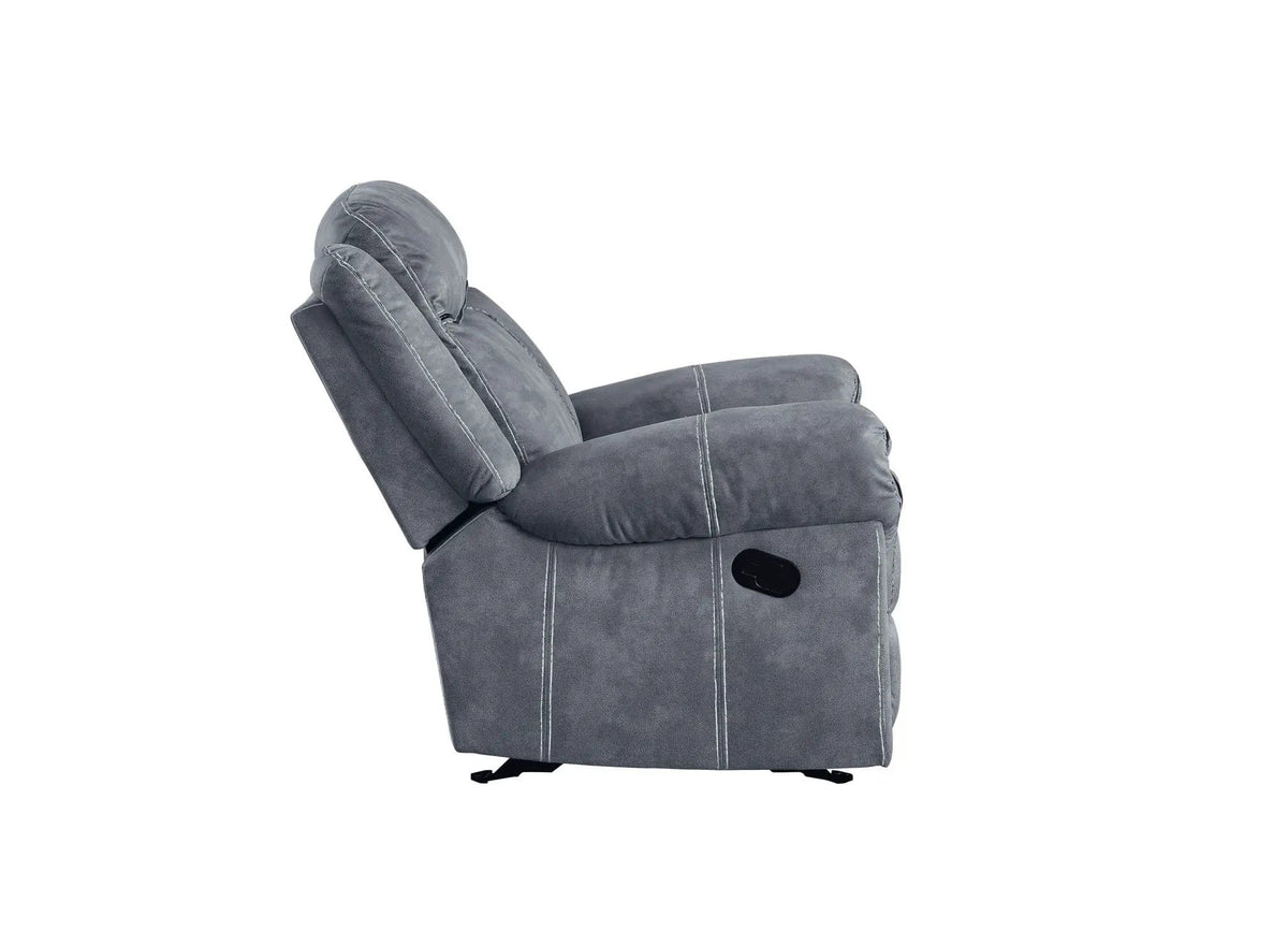 Zubaida Two Tone Recliner Sofa With USB Port Drop Down Table | 2 Pieces | Metal & Wood | Living Room