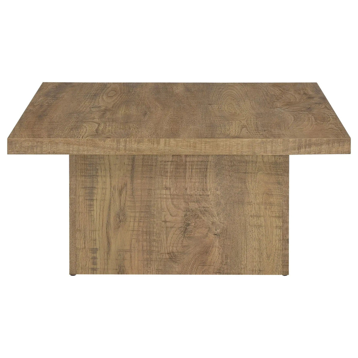 Devar Square Engineered Wood Coffee Table Mango | 35.5 x 35.5 x 16.25 in | Engineered Wood | Brown
