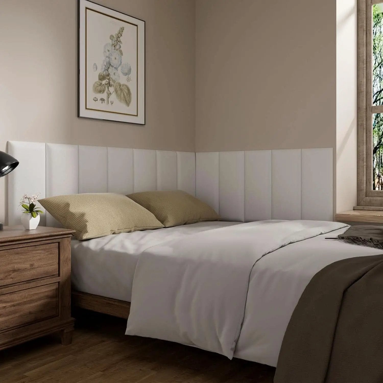 Self-Adhesive 3D Upholstered Wall Panels for Bedrooms from PriceLows™