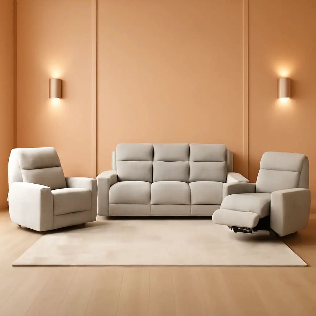 Rainwood Wallhugger Power Reclining 3 Piece Dove Gray from PriceLows™