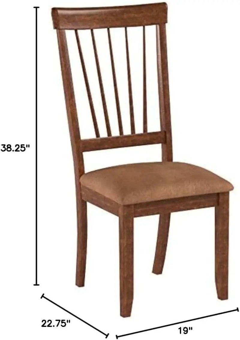 Berringer 18 Inch Rustic Dining Chair Set With Cushions Brown from PriceLows™