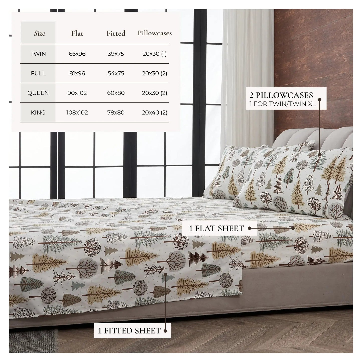 Lodge Printed Sheet Set - Mountain Ridge Collection from PriceLows™