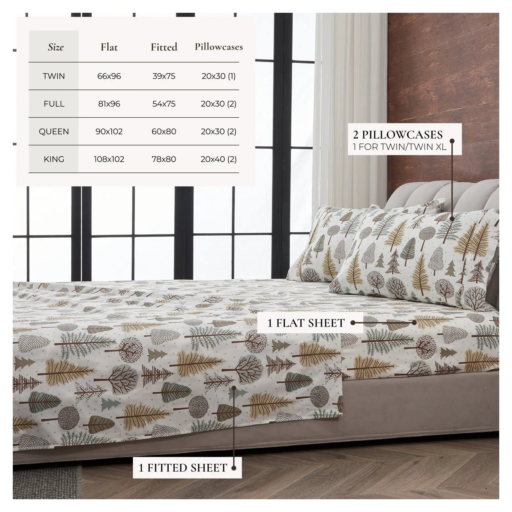 Lodge Printed Sheet Set - Mountain Ridge Collection from PriceLows™
