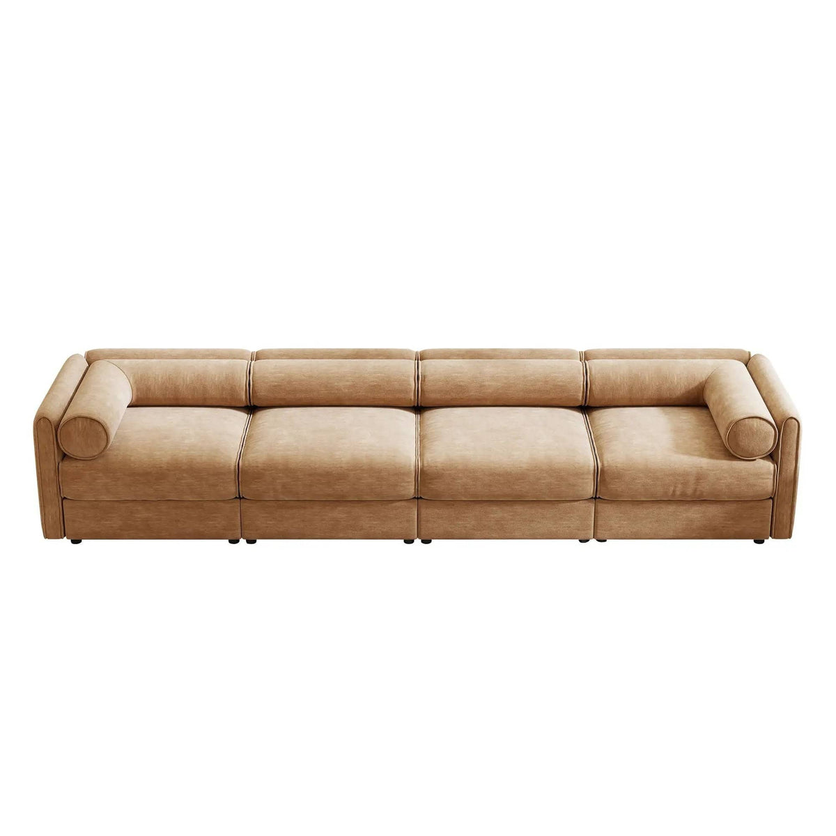 Stylish Sofa With Storage Seat And Cylindrical Backrest | Stationary Sofa | Living Room Furniture | Living Room