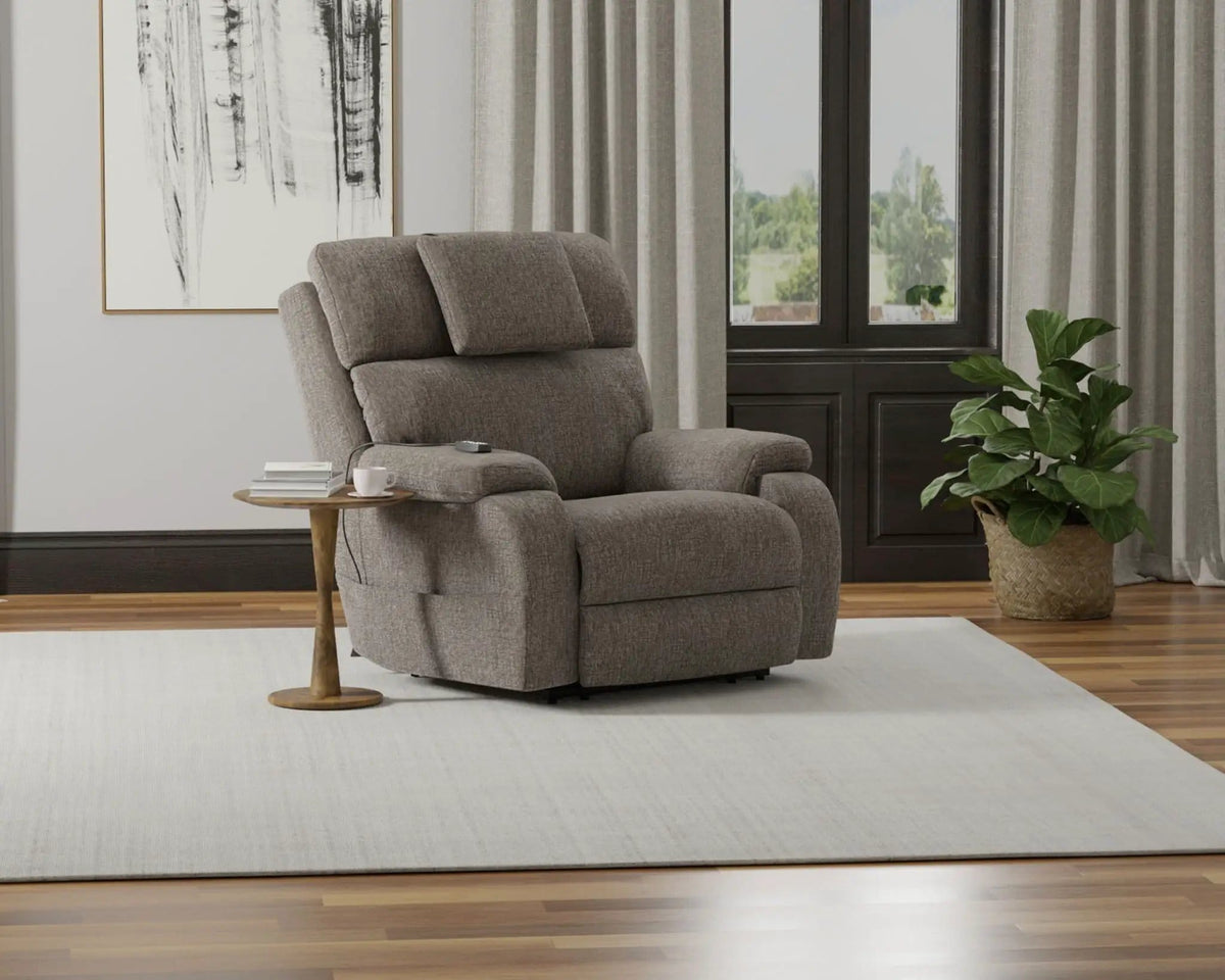 Snoozer Power Lift Power Headrest Lay Flat Recliner With CR3 Heat / Massage / Zero | 3 Pieces | Fabric | Living Room