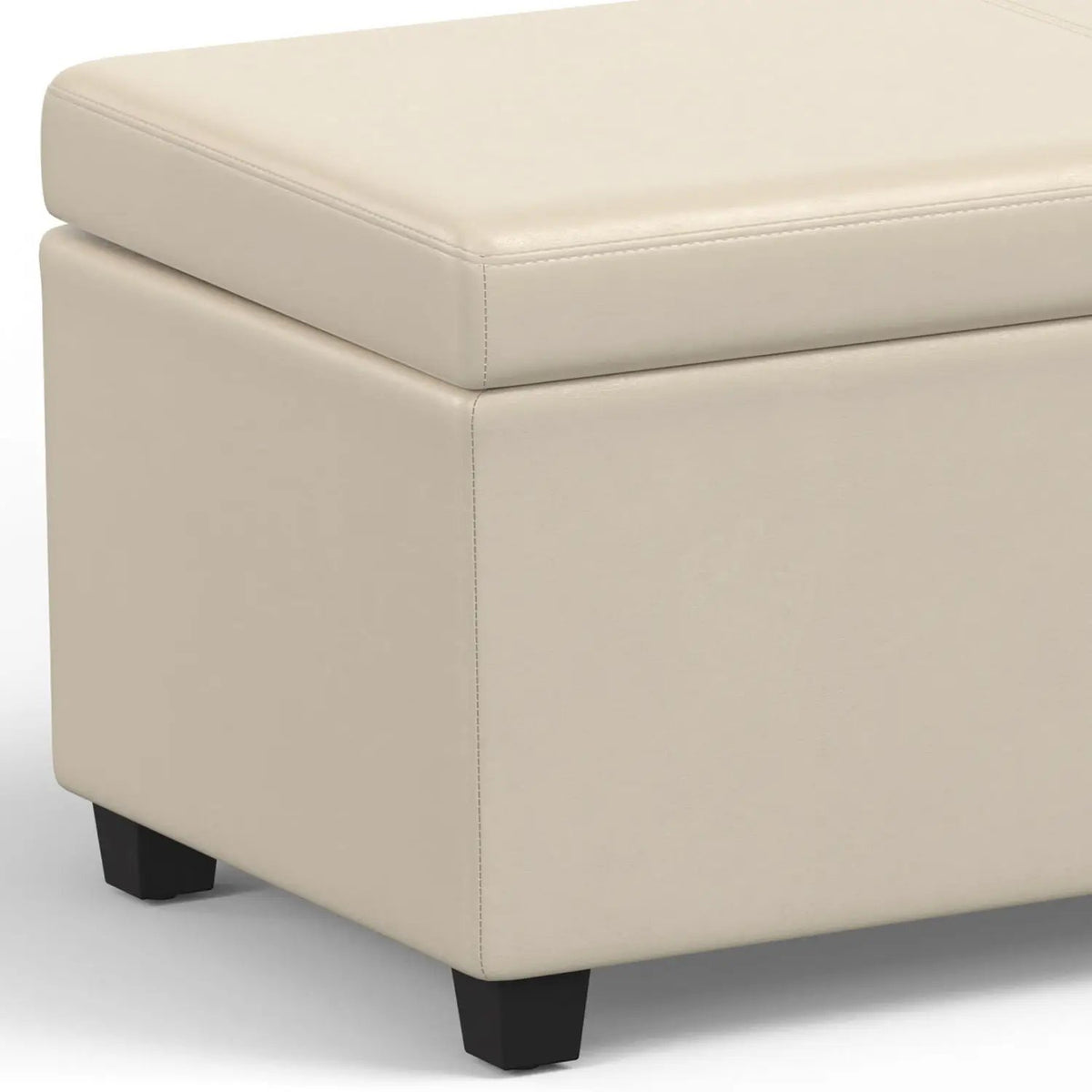 Storage Ottoman Bench | Solid Wood Frame | High Density Foam