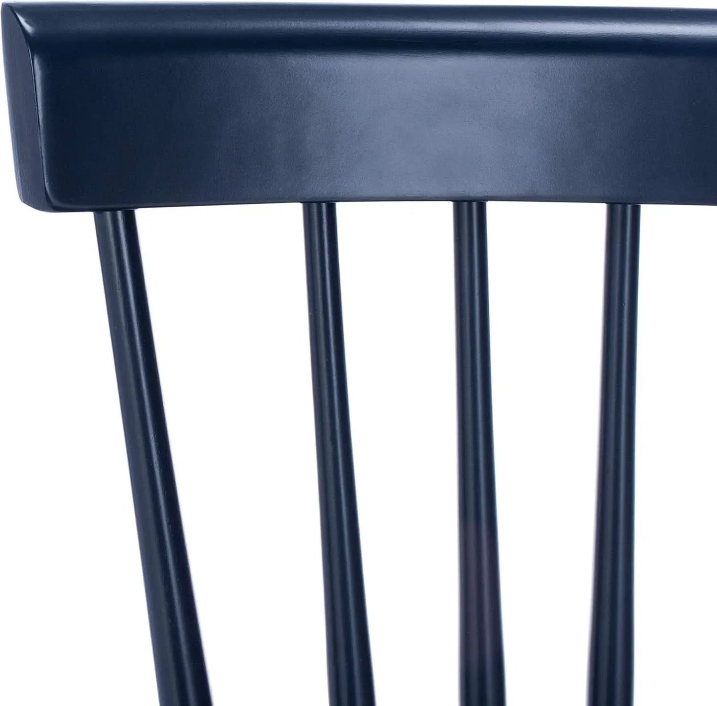 Navy Blue Windsor Spindle Solid Wood Dining Chair Set Of 2 from PriceLows™