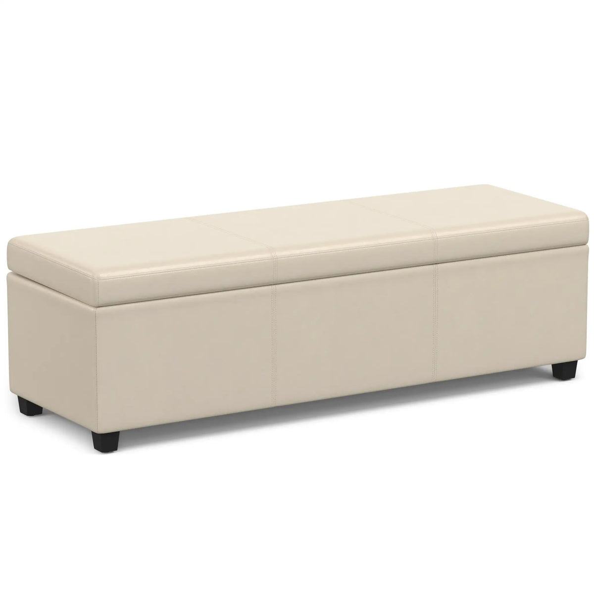 Storage Ottoman Bench | Solid Wood Frame | High Density Foam