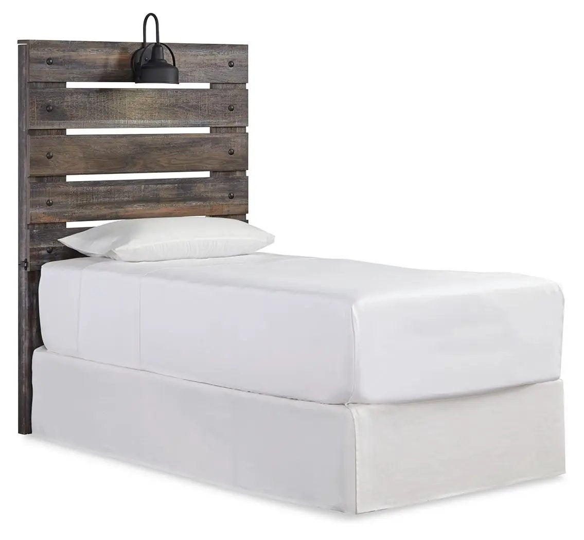Drystan Panel Headboard | Rustic Industrial Style | 42 Inch Width | 60 Inch Height