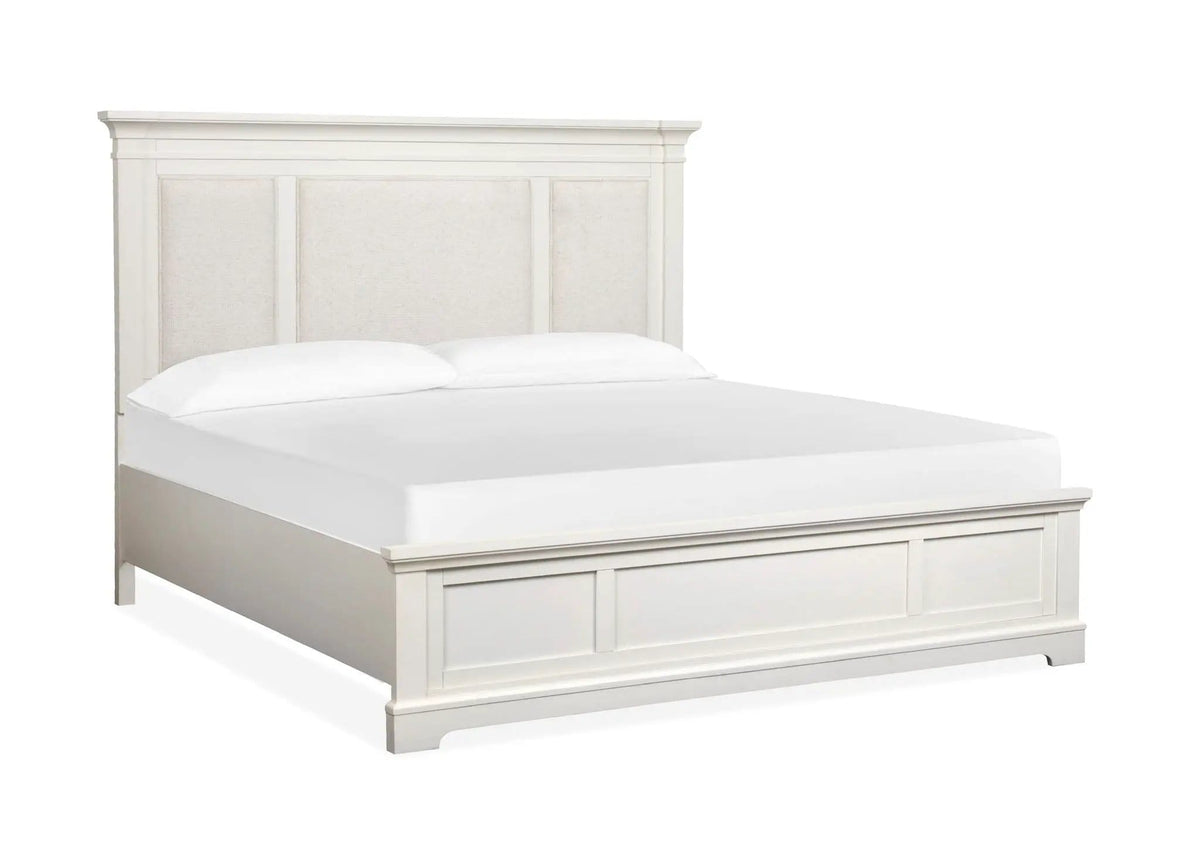 Kingston Complete Panel Bed With Upholstered Headboard | 3 Pieces | Bedroom Furniture | Bedroom