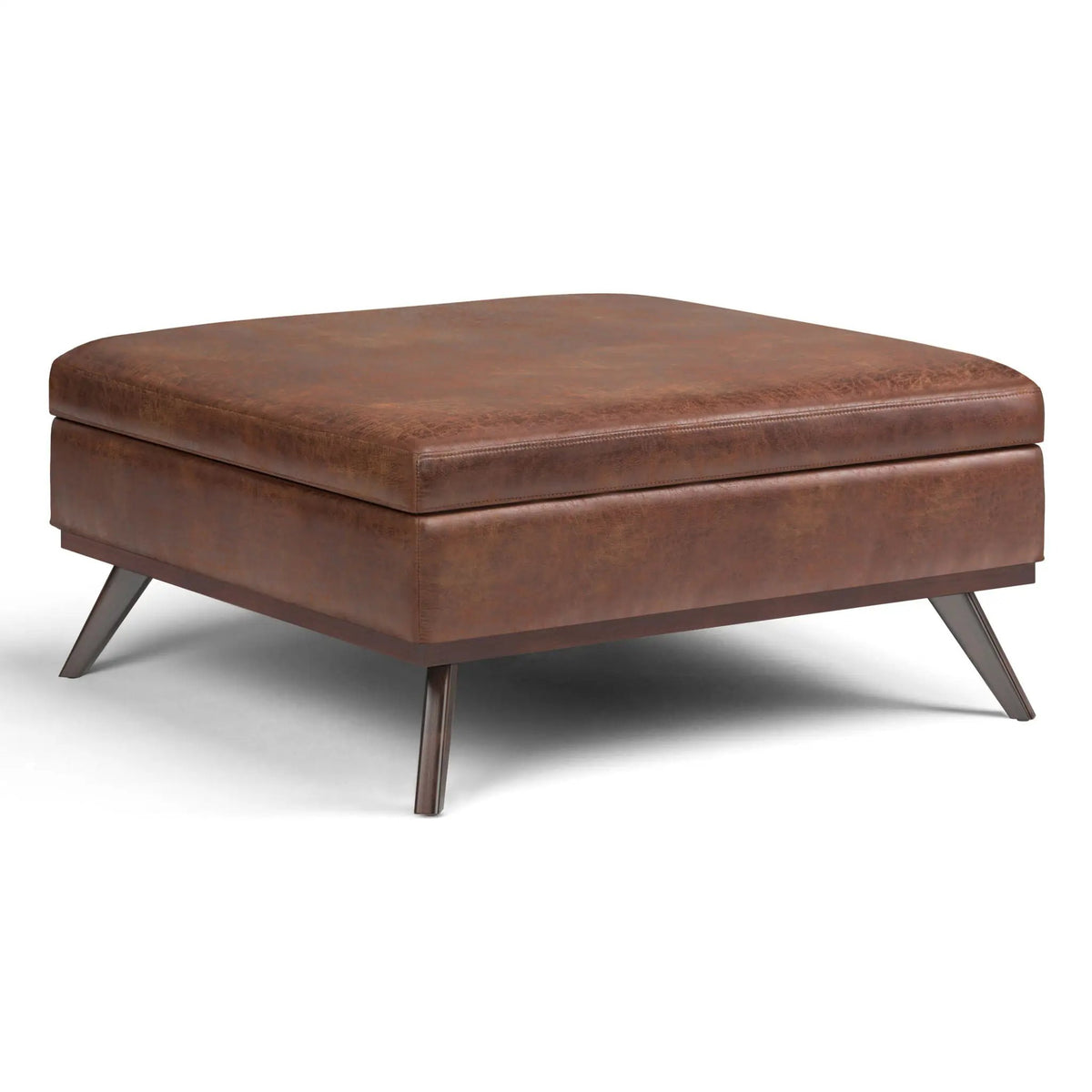 Owen Square Coffee Table Storage Ottoman | Hydraulic Lift-Up Lid | Multifunctional | 35.8 Inch Width