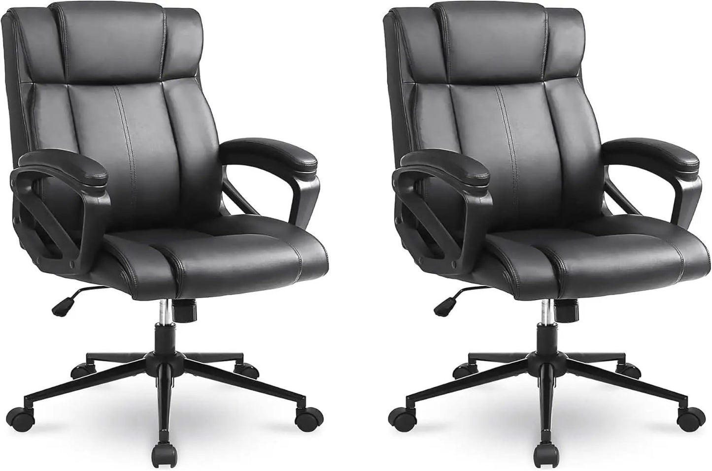 Black Ergonomic Office Chair With Adjustable Lumbar Support from PriceLows™