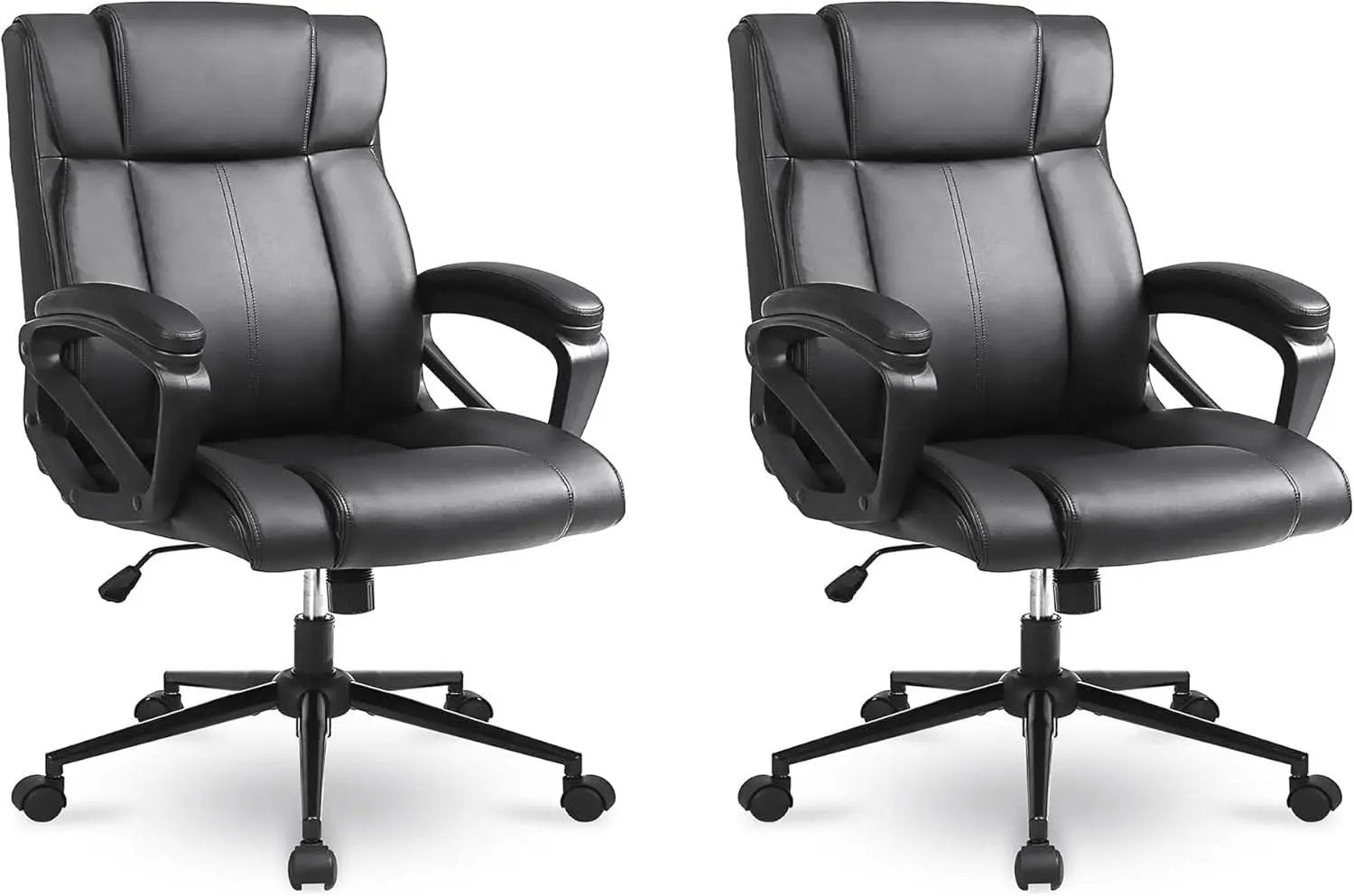 Black Ergonomic Office Chair With Adjustable Lumbar Support from PriceLows™