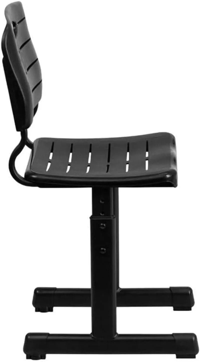 Adjustable Height Black Classroom Chair With Pedestal Frame from PriceLows™