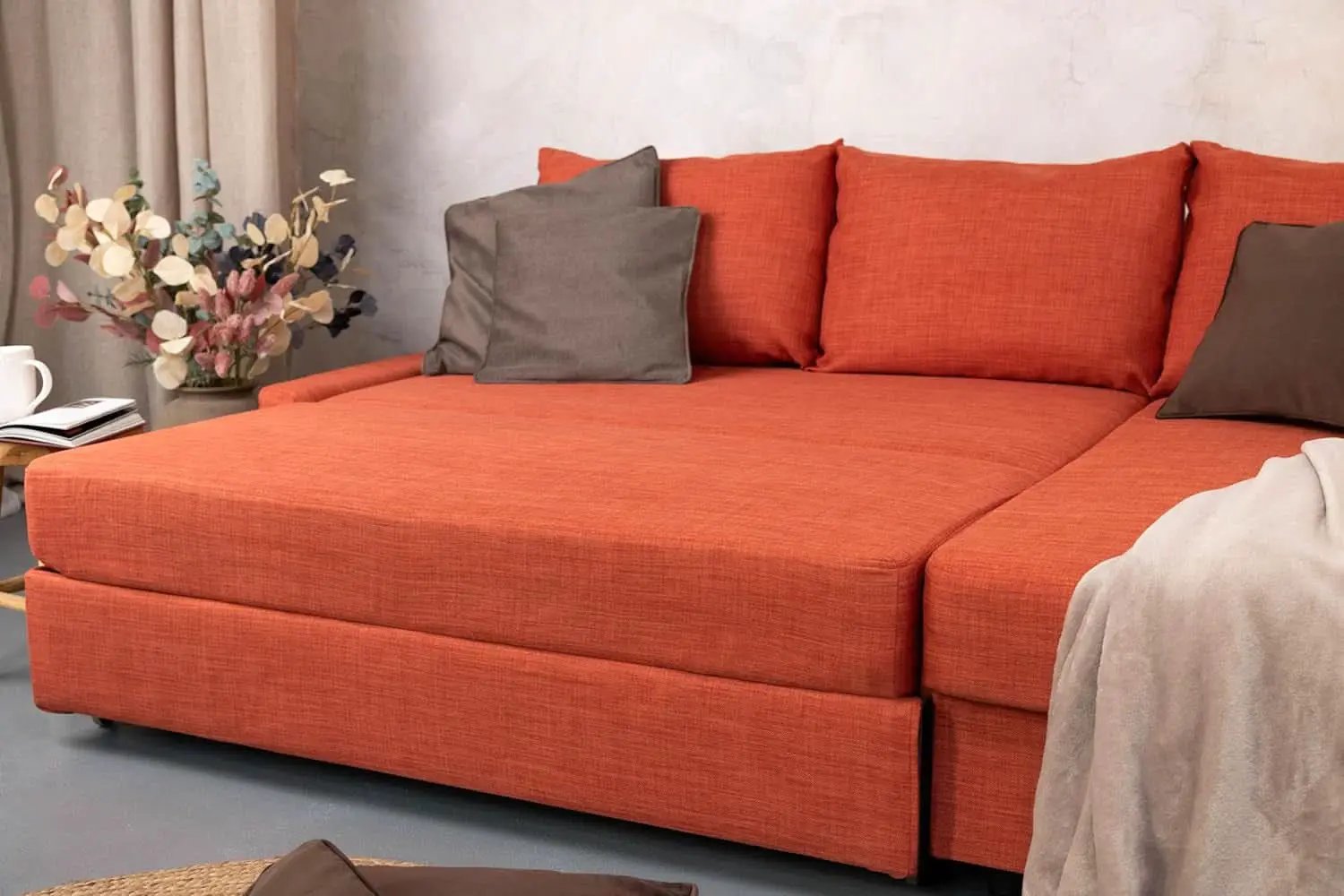 Friheten Slipcover For IKEA ChaiseCorner Orange Snug Fit from PriceLows™
