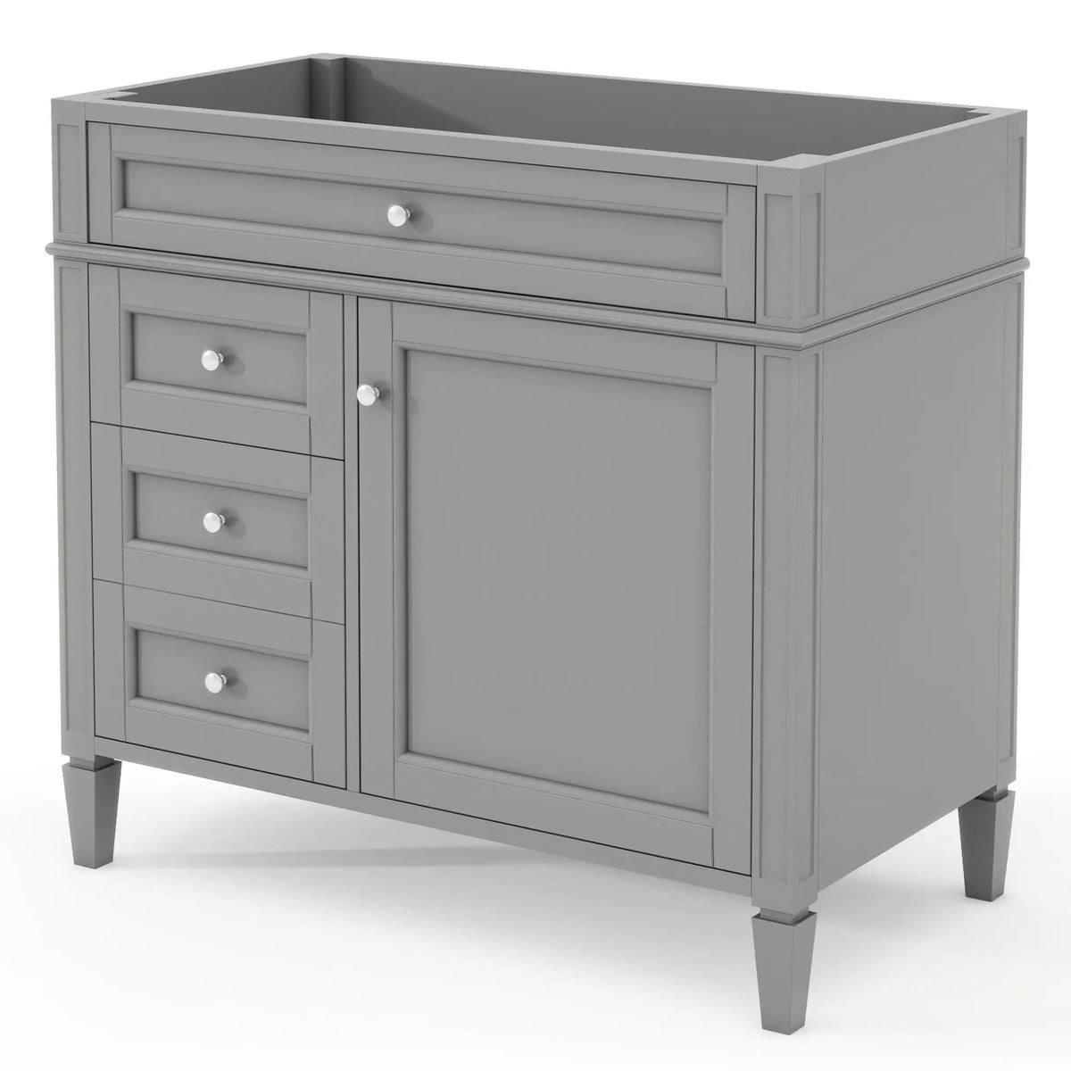 Bathroom Vanity | 3 Drawers | Blue Finish | Tip Out