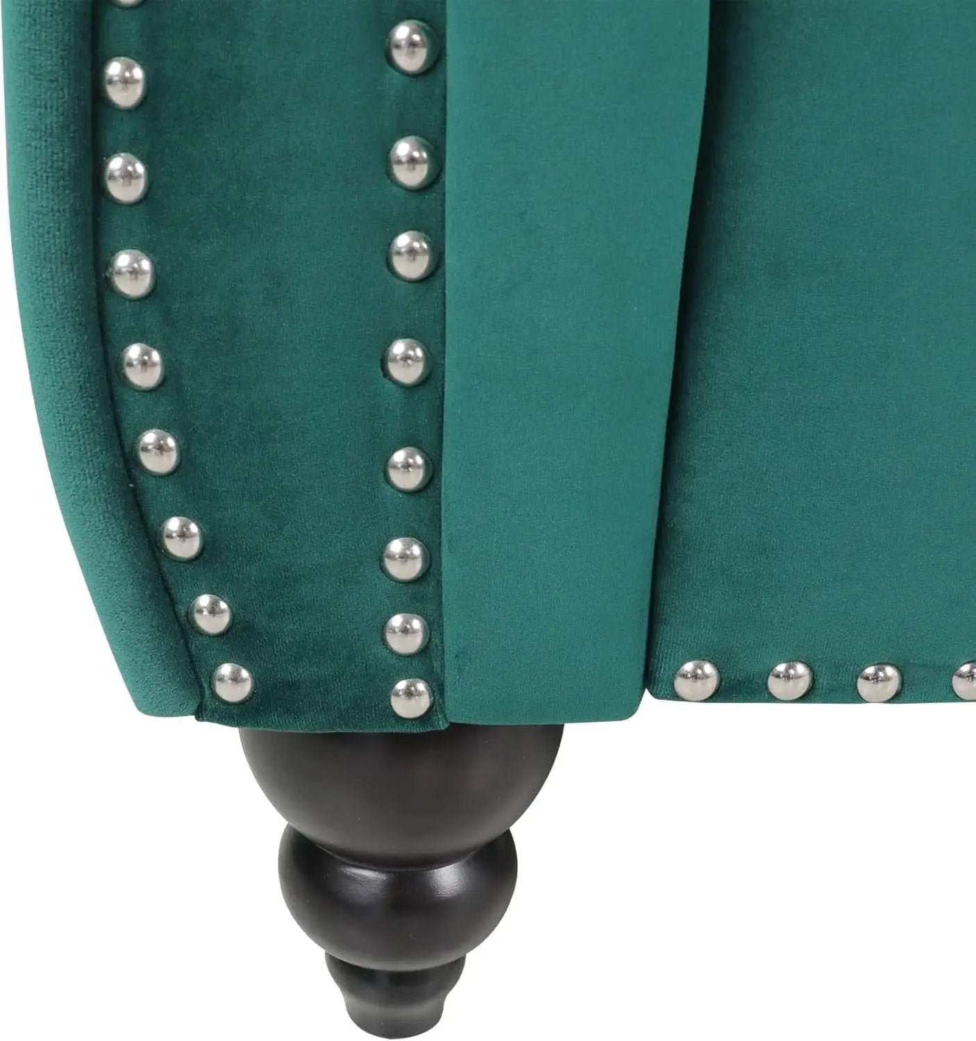 Green Velvet Chesterfield Living Room Set Including Sofa Loveseat and Club Chair from PriceLows™