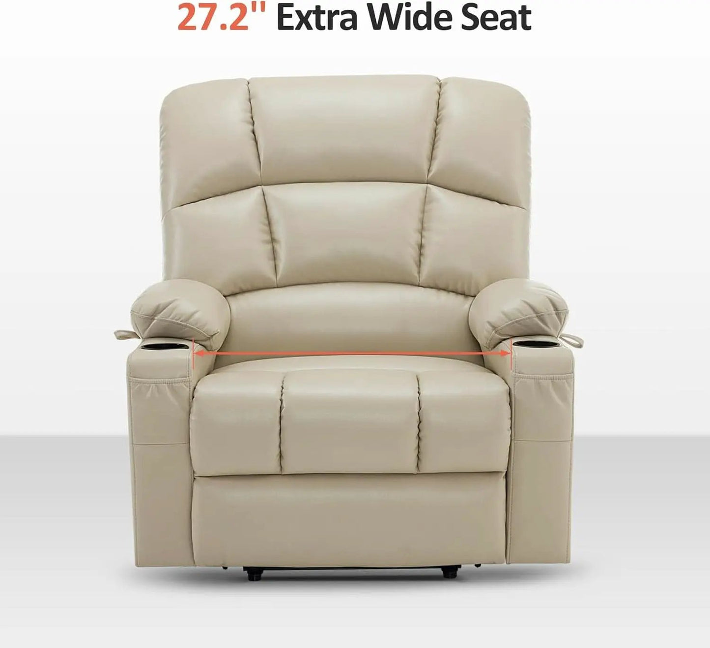 Medium Wide Power Lift Recliner Chair With Massage from PriceLows™