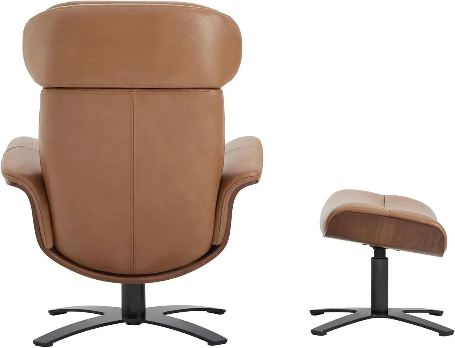 Saddle Leather Adjustable Headrest Reclining Chair from PriceLows™