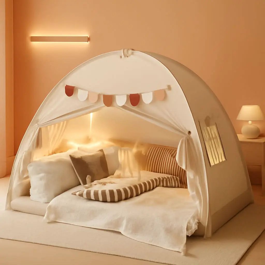 Full Size Bed Canopy Tent Blackout Polyester Cotton from PriceLows™