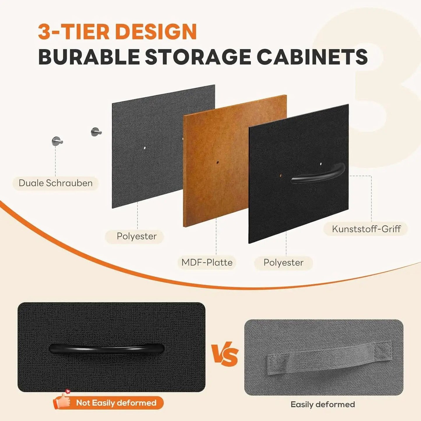 10 Drawer Dresser With Black Premium Fabric Finish And Durable Metal Frame For Bedroom Storage And Organization from PriceLows™