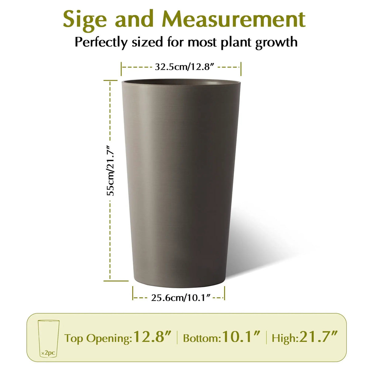 Outdoor Planters | UV Resistant | Shatterproof Polypropylene