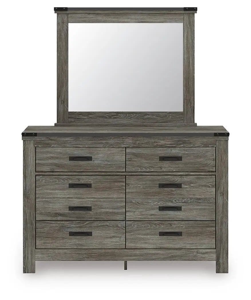 Frandern Six Drawer Dresser | 2 Pieces | Metal | Bedroom