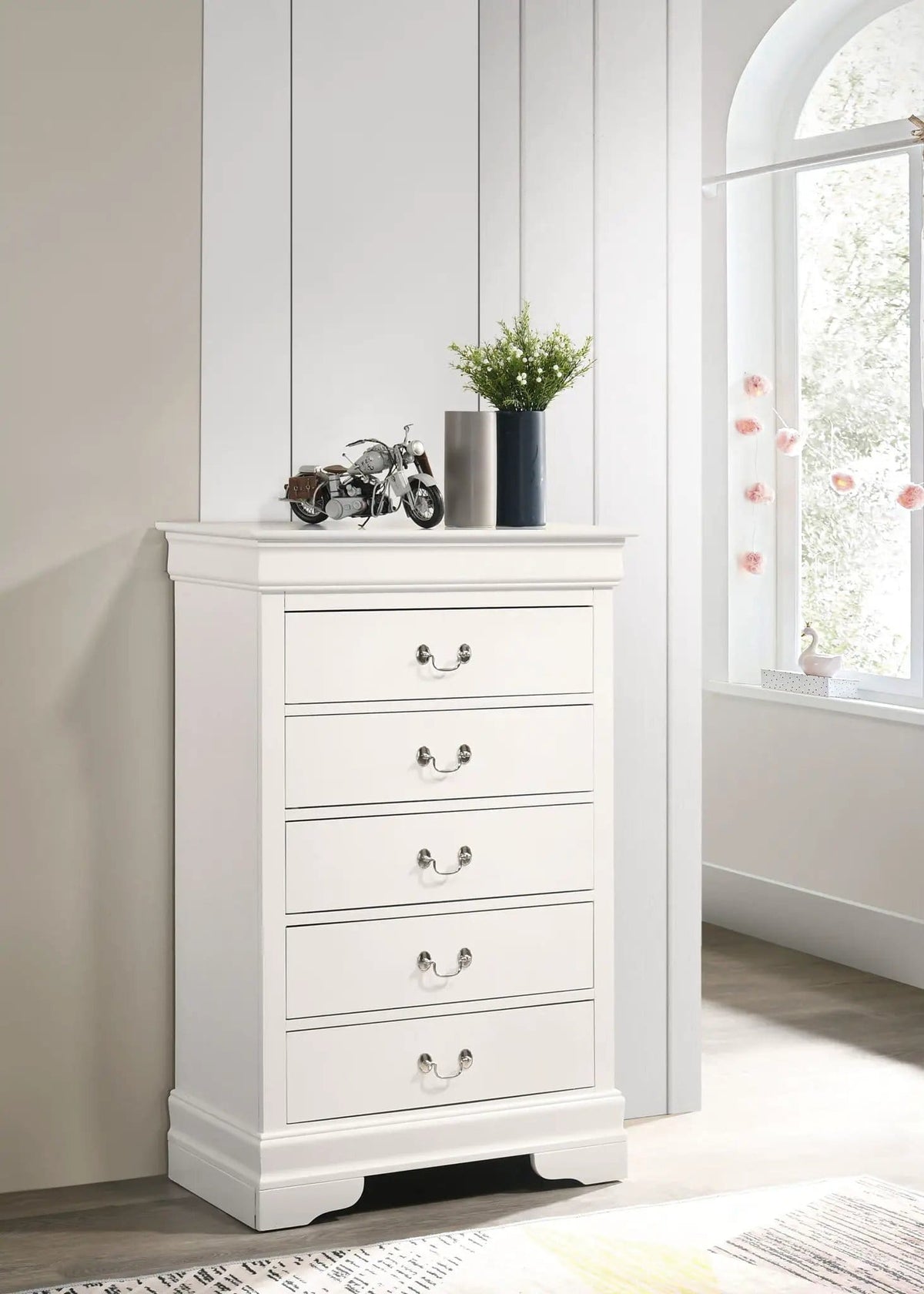 Louis Phillipe Chest | 5 Pieces | Metal | Living Room