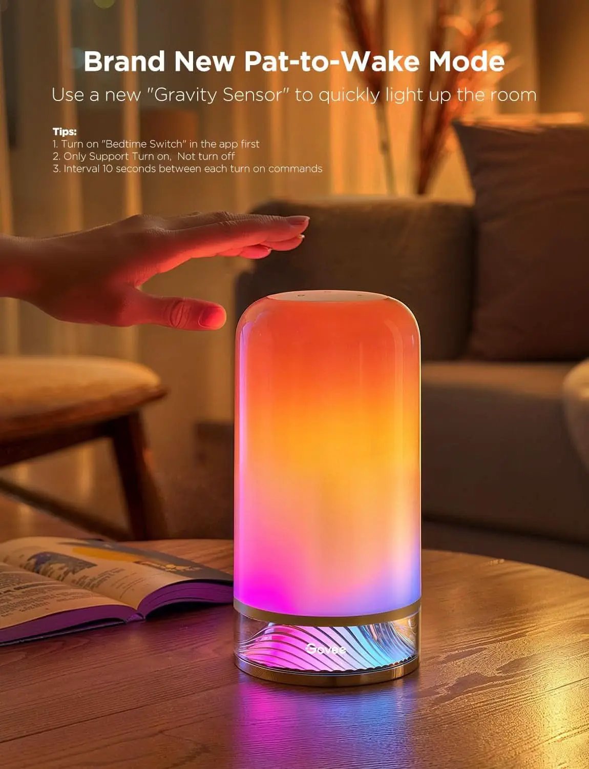 RGBIC Smart Table Lamp 64 Scene Modes And Voice Control from PriceLows™