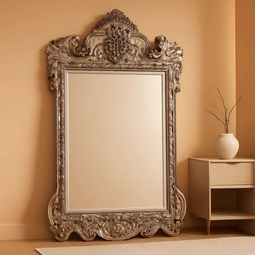 Howard Elliott Marquette Antique Oversized Full Length Mirror Silver Leaf 49x84 from PriceLows™