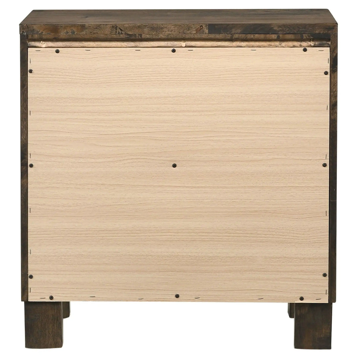 Woodmont 2-drawer Nightstand Rustic Golden | 23.25 x 15.5 x 24.25 in | Wood | Brown