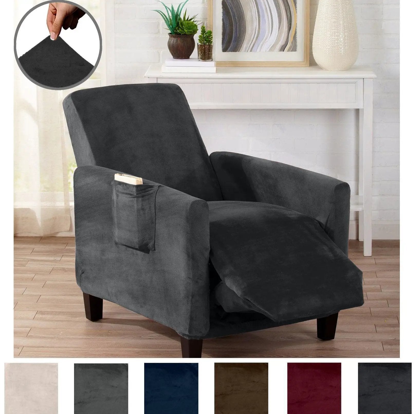 Velvet Stretch Slipcover - Gale Collection from PriceLows™