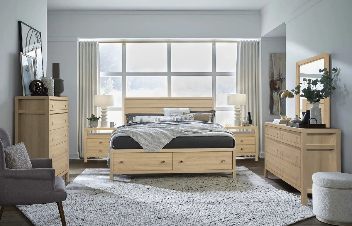 Merrifield Portrait Mirror | 2 Pieces | Oak Veneer | Home