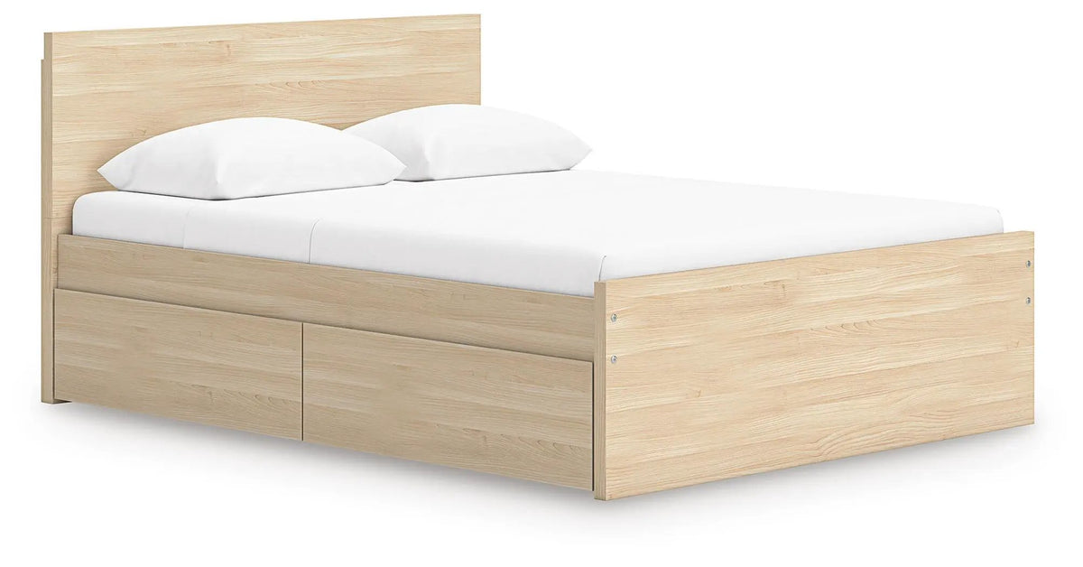 Onita Panel Platform Bed | Minimal Design | Ultra-Clean Lines | Easy-Elegant Solid Finish